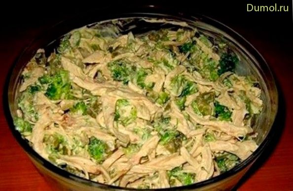 Салат «90-60-90» с брокколи (салат, 90-60-90, брокколи, пищевой) Салат «90-60-90» с брокколи