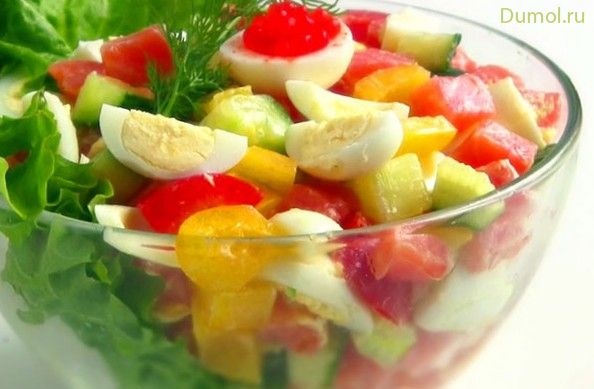 Салат «Белковый» без майонеза