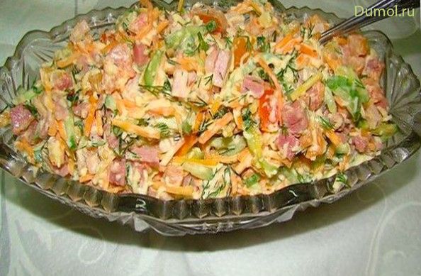 Салат «Цветик-семицветик» с морковью по-корейски (салат, цветик-семицветик, морковью) Салат «Цветик-семицветик» с морковью по-корейски