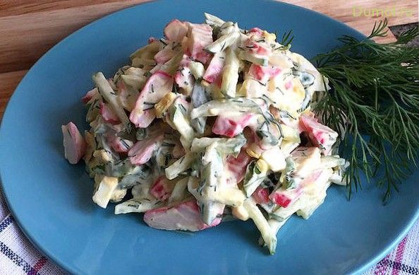 Салат «Дачный» с крабовыми палочками