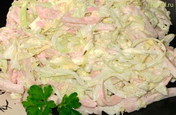 Салат «Гомельчанка» с колбасой