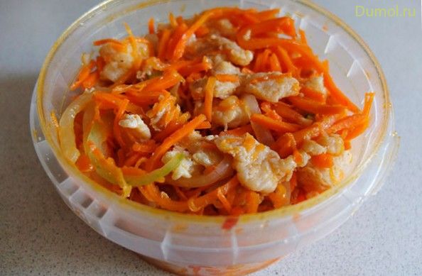 Салат Хе из щуки по-корейски