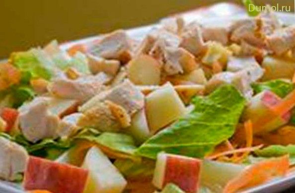 Салат из цыпленка «Карибские острова» (салат, цыпленка) Салат из цыпленка «Карибские острова»