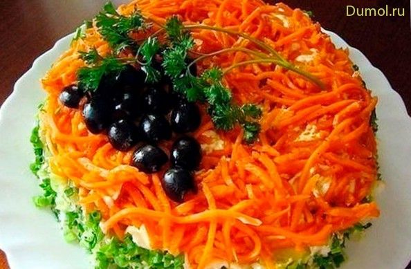 Салат «Изабелла» с грибами