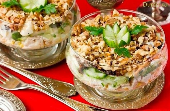 Салат-коктейль с курицей