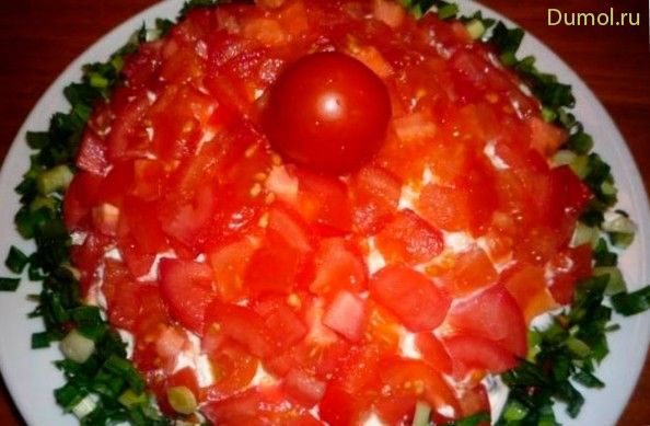 Салат «Красная шапочка» с пекинской капустой