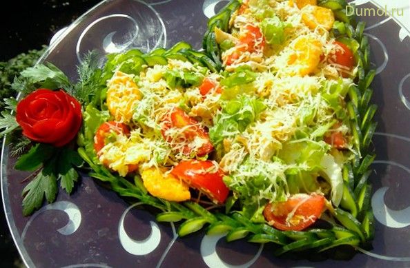 Салат «Любимая дама» с курицей