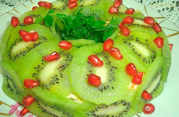 Салат «Малахитовый браслет» с куриным филе