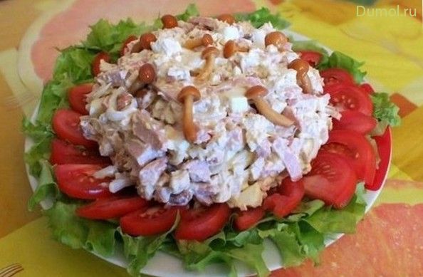 Салат «Мужская мечта» с курицей