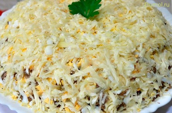 Салат «Мужской каприз» с мясом