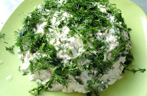 Салат «Облако» с куриным филе (салат, облако) Салат «Облако» с куриным филе