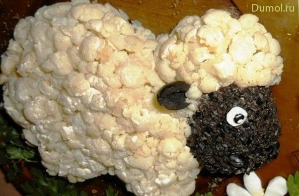 Салат «Овечка» с мясом