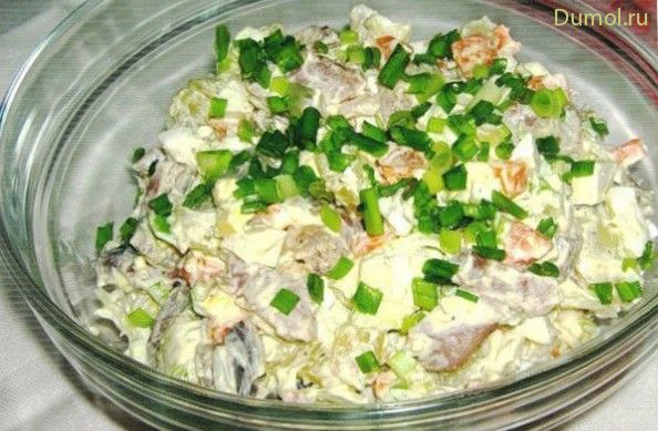 Салат «Прибой» с соленой сельдью