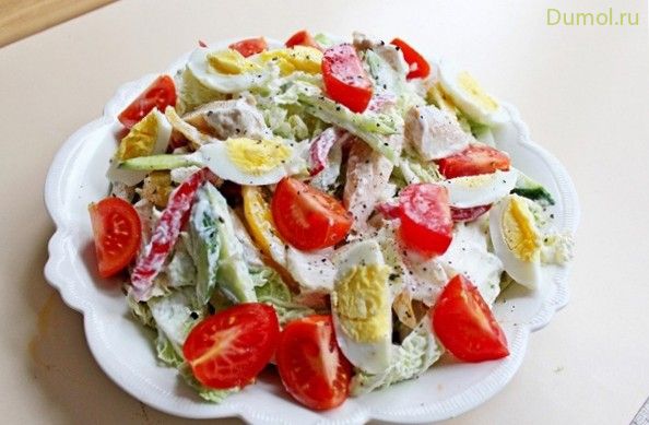 Салат «Пригажуня» с куриным филе