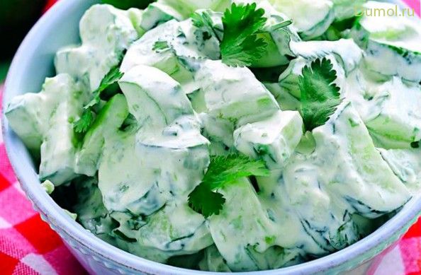 Салат «Русская красавица» со сметаной