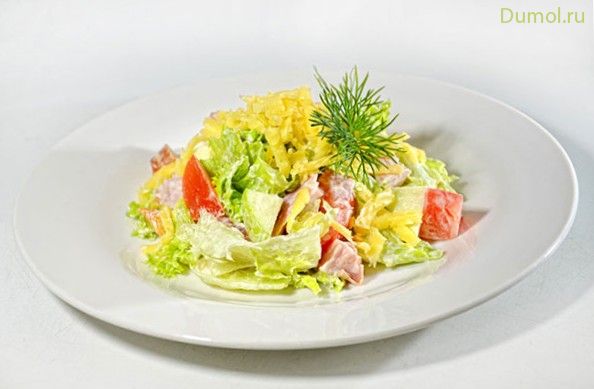 Салат с копченой курицей на ежедневно (салат, копченой) Салат с копченой курицей на ежедневно