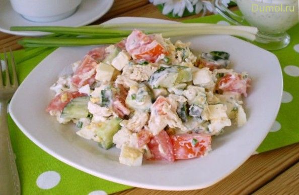 Салат с курицей «Свежесть»