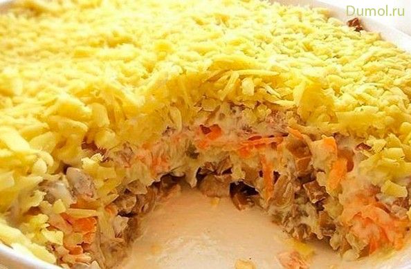Салат с мясом «Белая ночь»