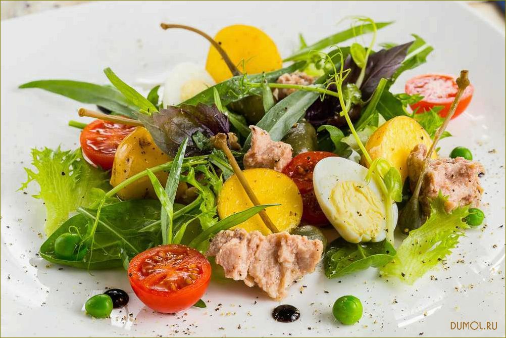 Салат с треской и овощами