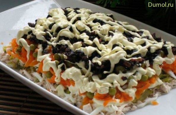 Салат слоеный «Прага» (салат, слоеный) Салат слоеный «Прага»