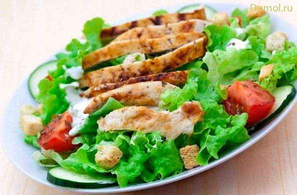 Салат «Сытный» с куриным филе
