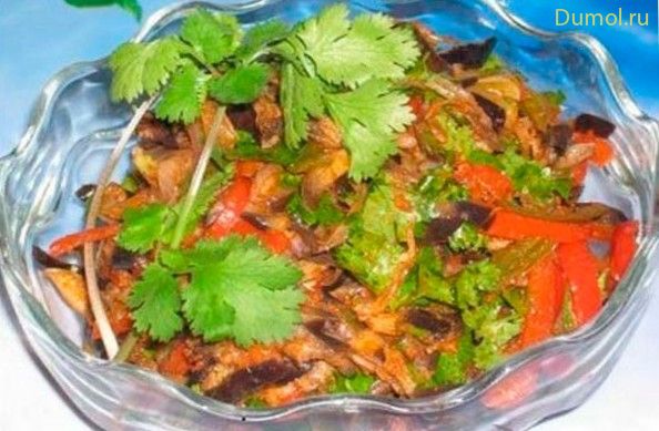 Салат «Татарский» с сардинами и говядиной