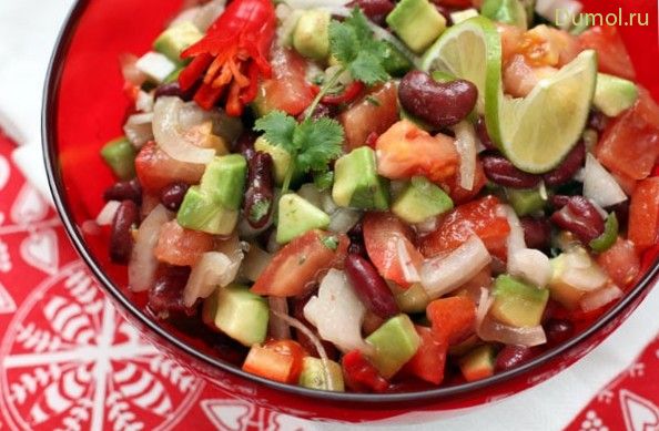 Салат «Техасский» с чили и авокадо (салат, техасский) Салат «Техасский» с чили и авокадо