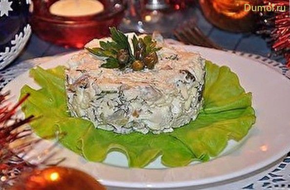 Салат «Торжественный» с блинчиками