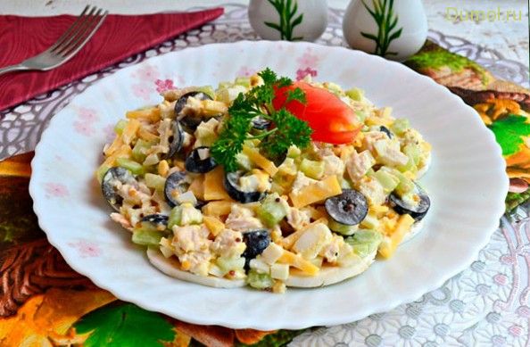 Салат «Убей меня ласково» с шампиньонами (салат, убей, меня) Салат «Убей меня ласково» с шампиньонами