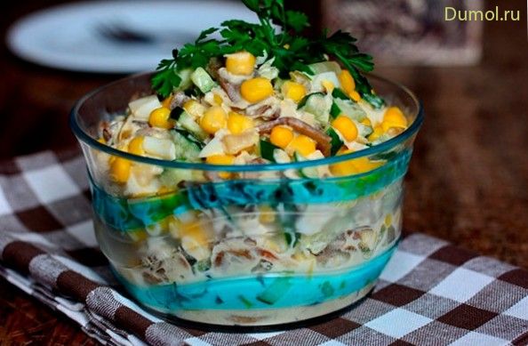 Салат «Зодиак» с кукурузой (салат, зодиак, кукурузой) Салат «Зодиак» с кукурузой