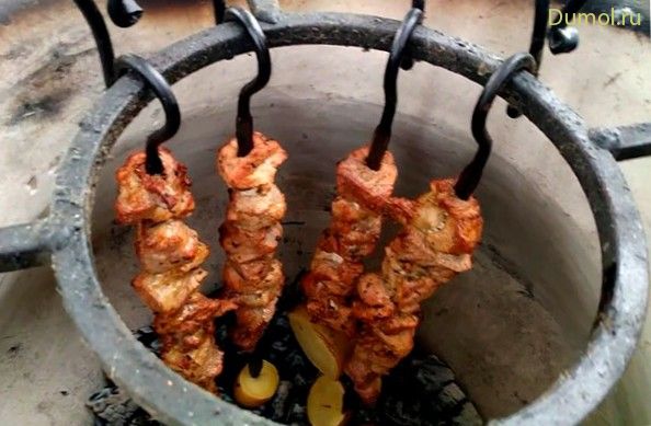 Шашлык из свинины в тандыре