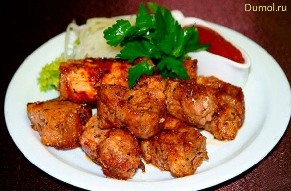 Шашлык из свиной шеи (шашлык, свиной, соевого соуса, маринад) Шашлык из свиной шеи