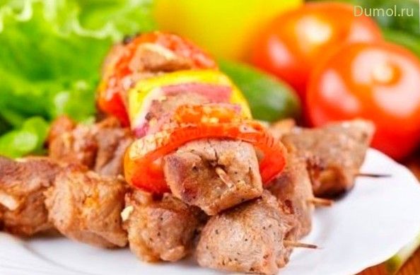 Шашлык в майонезе с аджикой