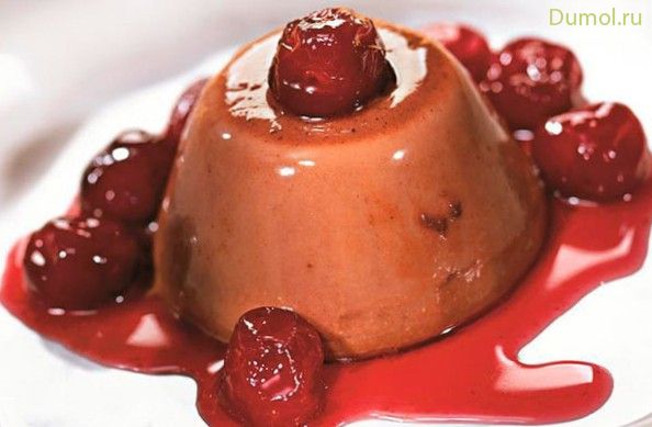 Шоколадная паннакота на сливках