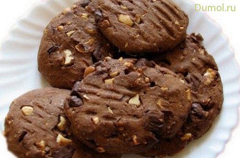 Шоколадно-имбирное печенье в мультиварке