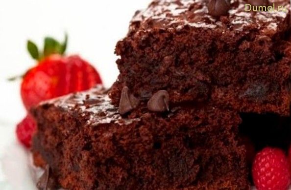 Шоколадный пирог-брауни по-домашнему