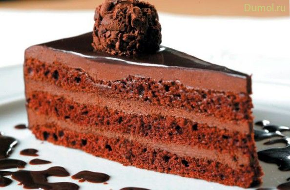 Шоколадный торт с трюфельным кремом