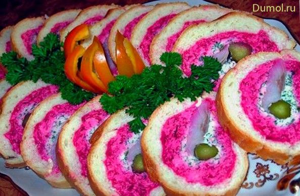 Шуба в шубке с сельдью и плавленым сыром