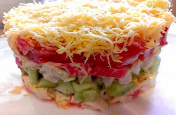 Слоеный салат «Безумный»