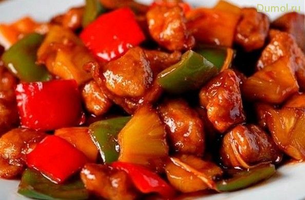 Сочная говядина в кисло-сладком соусе