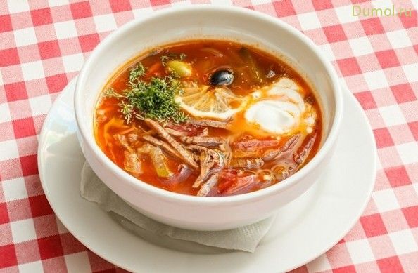 Солянка с говяжьим сердцем и беконом (солянка, говяжьим, сердцем, жир, бекон) Солянка с говяжьим сердцем и беконом