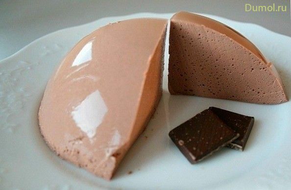 Суфле из творога со вкусом горького шоколада