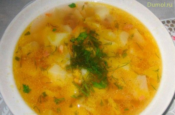 Суп по-крестьянски (по-крестьянски, промываем холодной, холодной водой, свинина, капуста) Суп по-крестьянски