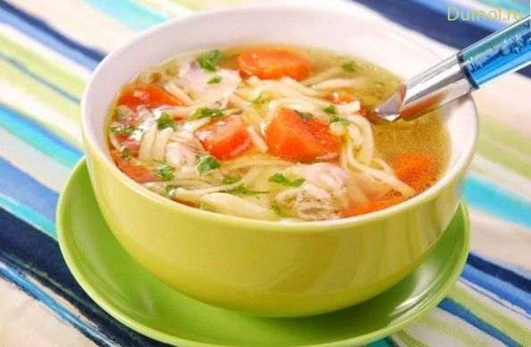 Суп с домашней рисовой лапшой (домашней, рисовой, кофе, лапша) Суп с домашней рисовой лапшой