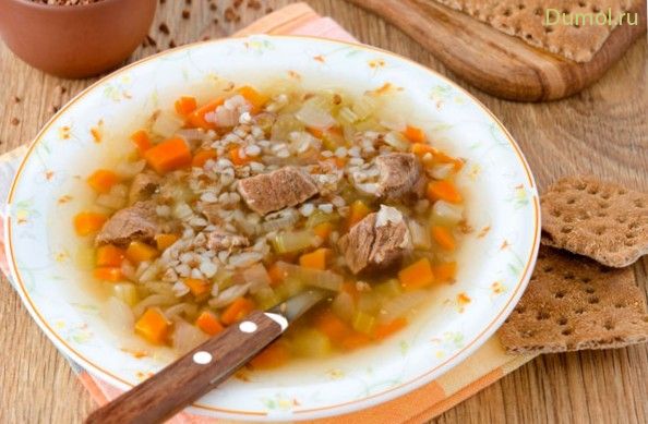 Суп с говядиной и гречкой (говядиной, гречкой, говядиной гречкой) Суп с говядиной и гречкой