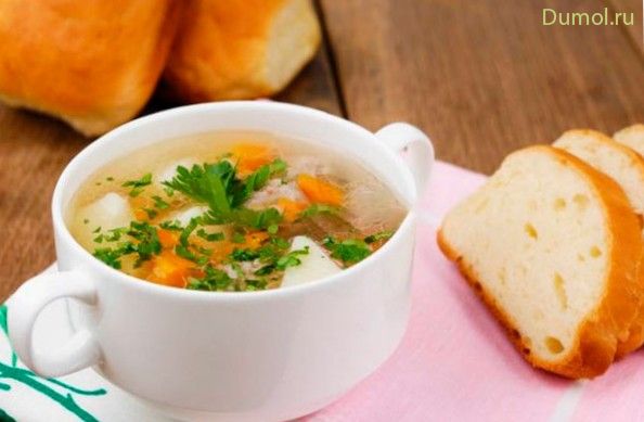 Суп с мясными фрикадельками и овощами