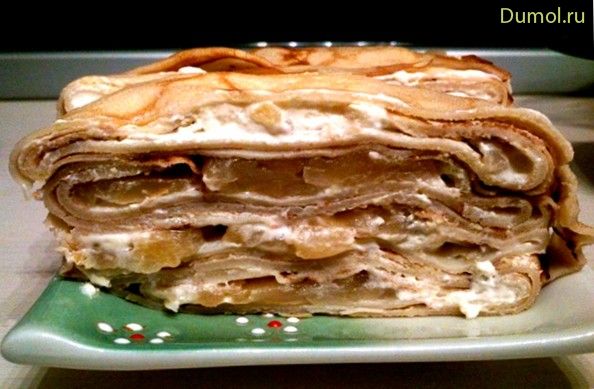 Супер блинчики-рулеты со сметанным кремом