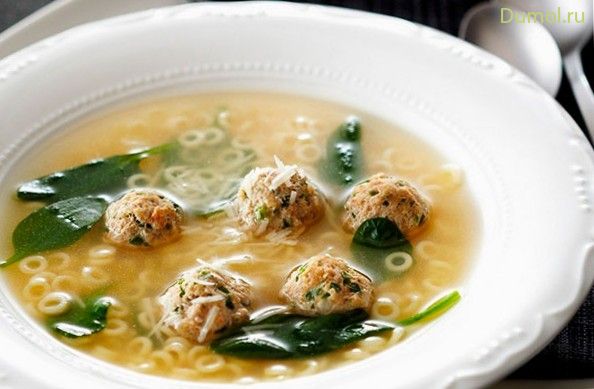 Свадебный итальянский суп с фрикадельками (свадебный, итальянский, фрикадельками, свинина) Свадебный итальянский суп с фрикадельками