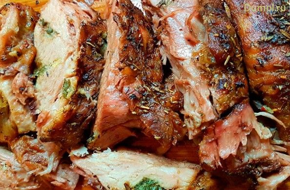 Свиная шейка с овощами в фольге (свиная, шейка, овощами, свинина, маринад) Свиная шейка с овощами в фольге