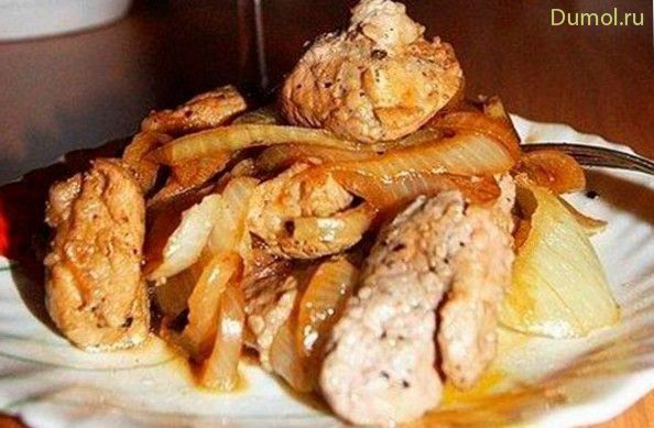 Свинина по-мужски на сковороде